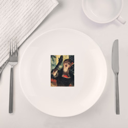 Набор: тарелка + кружка Кафе Зингер картина Эдгар Дега, 1879 - фото 2