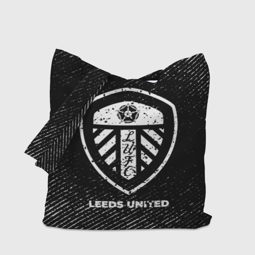 Шоппер 3D Leeds United с потертостями на темном фоне - фото 4