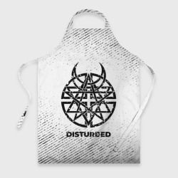 Фартук 3D Disturbed с потертостями на светлом фоне