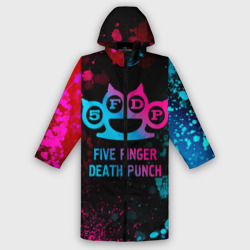 Женский дождевик 3D Five Finger Death Punch - neon gradient