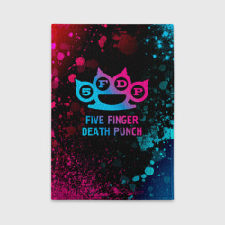 Обложка для автодокументов Five Finger Death Punch - neon gradient
