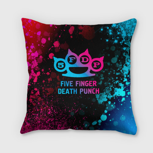 Подушка 3D Five Finger Death Punch - neon gradient