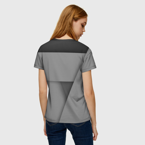 Женская футболка 3D с принтом Jeep - Абстракция, вид сзади #2