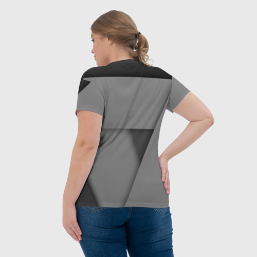 Женская футболка 3D с принтом Jeep - Абстракция, вид сзади #2
