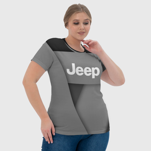 Женская футболка 3D с принтом Jeep - Абстракция, фото #4