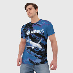 Мужская футболка 3D Airbus A320 Аэробус - фото 2