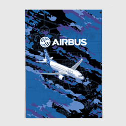 Постер Airbus A320 Аэробус