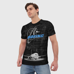 Мужская футболка 3D Boeing 737 - фото 2