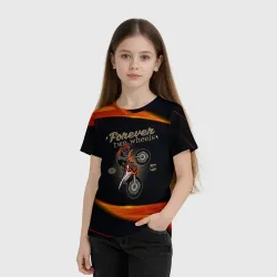 Детская футболка 3D 2 колеса навсегда - Мотокросс - фото 2