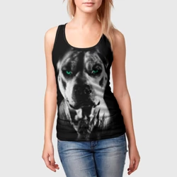Женская майка 3D Амстафф - Американский стаффордширский терьер - фото 2