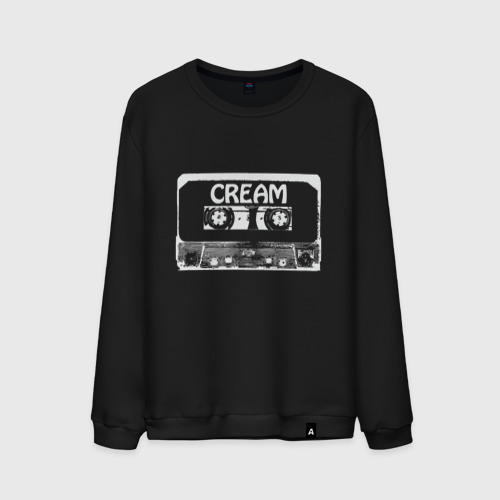 Мужской свитшот хлопок Cream Cassette, цвет черный