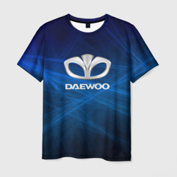 Мужская футболка 3D daewoo - лучи