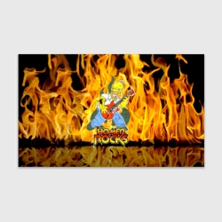 Бумага для упаковки 3D Гомер Симпсон играет на гитаре - рок