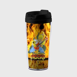 Термокружка-непроливайка Гомер Симпсон играет на гитаре - рок