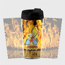 Термокружка-непроливайка Гомер Симпсон играет на гитаре - рок - фото 2