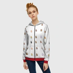 Женская толстовка 3D на молнии Какая ты капибара сегодня? - фото 2