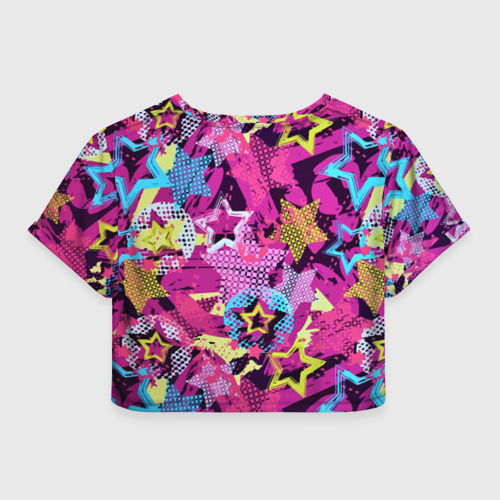 Женская футболка Crop-top 3D Гомер Симпсон в звёздном балахоне, цвет 3D печать - фото 2