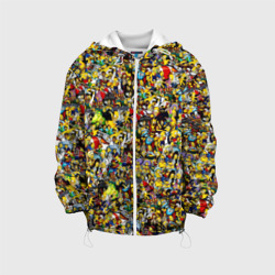 Детская куртка 3D Симпсоны все Герои