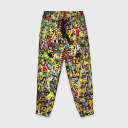 Детские брюки 3D Симпсоны все Герои