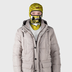 Балаклава 3D Скелет Барта Симпсона разрывает штукатурку стены - фото 2