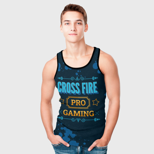 Мужская майка 3D Игра Cross Fire: pro gaming, цвет 3D печать - фото 5