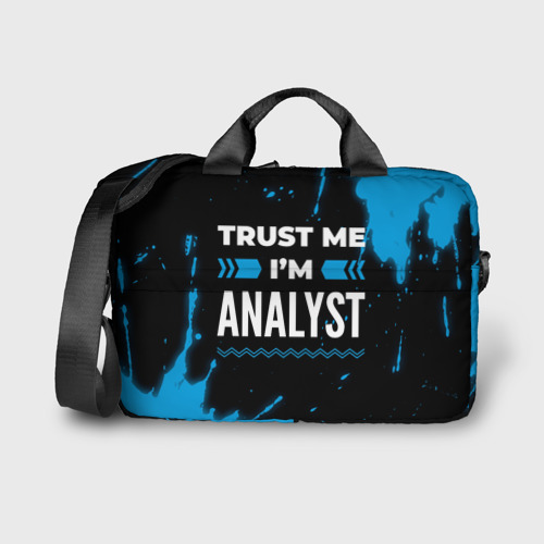 Сумка для ноутбука 3D Trust me I'm analyst dark