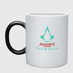 Кружка хамелеон Assassins Creed Valhalla - logo