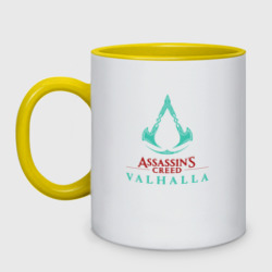Кружка двухцветная Assassins Creed Valhalla - logo