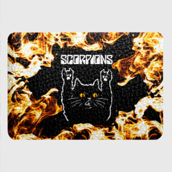 Картхолдер с принтом Scorpions рок кот и огонь - фото 2