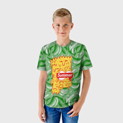 Детская футболка 3D Барт Симпсон - Summer - фото 2