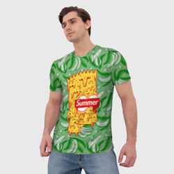 Мужская футболка 3D Барт Симпсон - Summer - фото 2