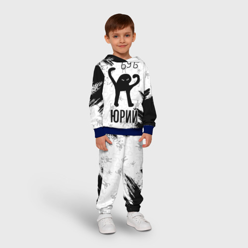 Детский костюм с толстовкой 3D Кот ъуъ Юрий, цвет синий - фото 3