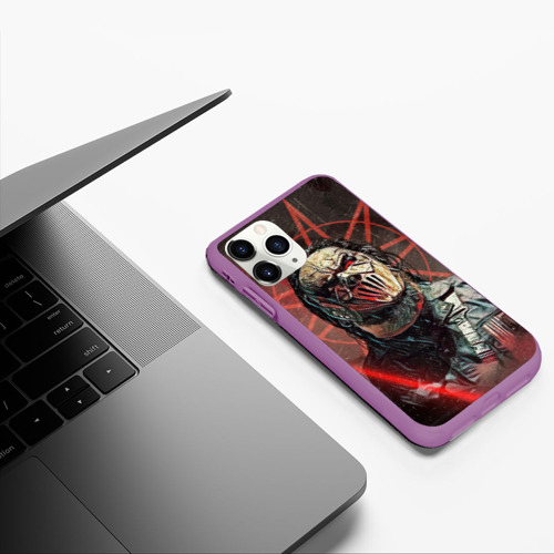 Чехол для iPhone 11 Pro матовый с принтом Mick Thomson-Slipknot, фото #5