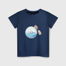 Лето в бутылке - море – Детская футболка хлопок с принтом купить со скидкой в -20%