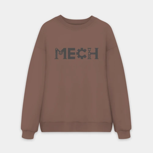 Мужской свитшот oversize без начеса хлопок Для механика