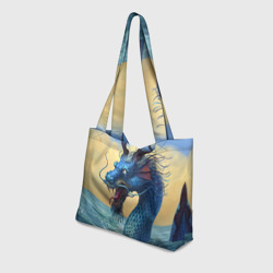 Пляжная сумка 3D Японский Дракон В Воде - фото 2
