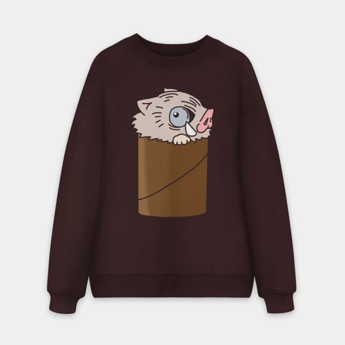 Мужской свитшот oversize без начеса хлопок Иноске застрял