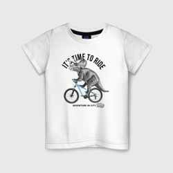 Детская футболка хлопок Путешествие на велосипеде