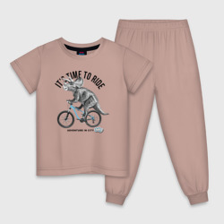 Детская пижама хлопок Путешествие на велосипеде