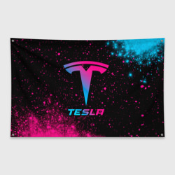 Флаг-баннер Tesla - neon gradient