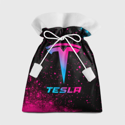 Подарочный 3D мешок Tesla - neon gradient