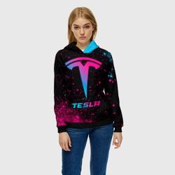 Женская толстовка 3D Tesla - neon gradient - фото 2