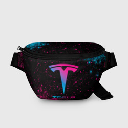 Поясная сумка 3D Tesla - neon gradient