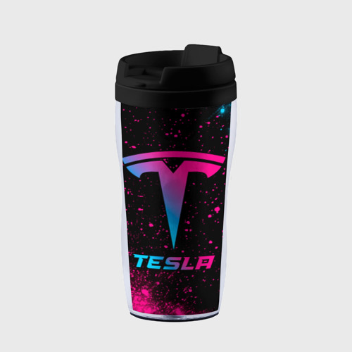 Термокружка-непроливайка Tesla - neon gradient