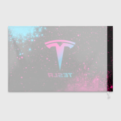 Флаг 3D Tesla - neon gradient - фото 2