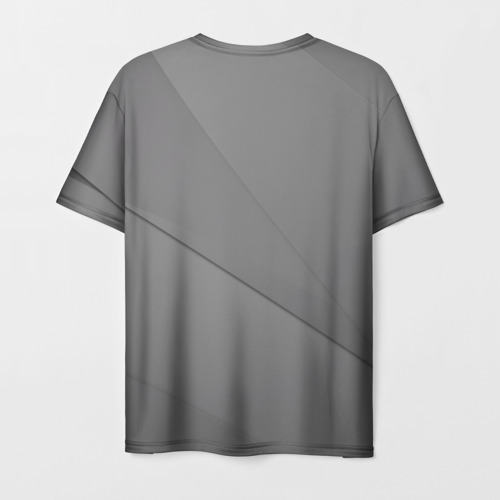 Мужская футболка 3D Suzuki - серая абстракция, цвет 3D печать - фото 2