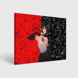 Холст прямоугольный Резе - человек бензопила