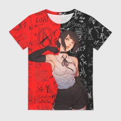 Женская футболка 3D Резе - человек бензопила