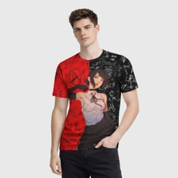Мужская футболка 3D Резе - человек бензопила - фото 2