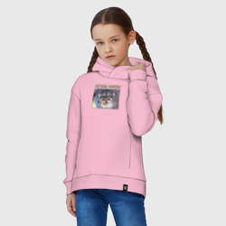 Детское худи Oversize хлопок Погладь манула! - фото 2